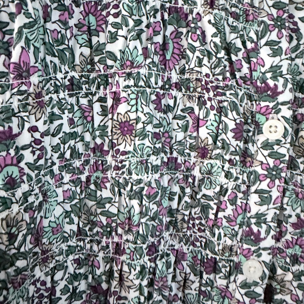 Short sleeve smock printed shirt dress - Picture 4 of 4